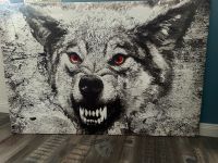 Leinwand Kunstdruck Wolf 120x80 Bild Schleswig-Holstein - Husby Vorschau