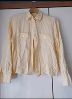 Bluse Größe 38 40 m l Vintage Retro Damen Bluse gelb Creme Bayern - Augsburg Vorschau