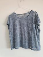 Shirt Grau transparent Streifenshirt Größe M Atmosphere Brandenburg - Kremmen Vorschau