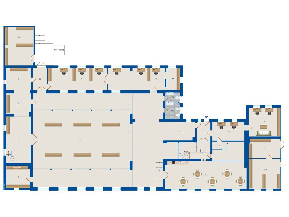 Großzügige Produktionshalle mit Büros - spannendes Gewerbeobjekt inklusive Wohnung in Wittenberg in Lutherstadt Wittenberg