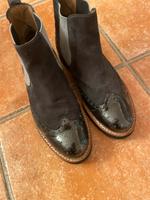 Pertini Boots in schwarz mit grau Bayern - Hohenthann Vorschau