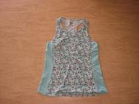 ♥ღ♥ TOP Sportshirt Shirt crivit S 36 38 158 164 ♥ türkis Blume Brandenburg - Lübben Vorschau