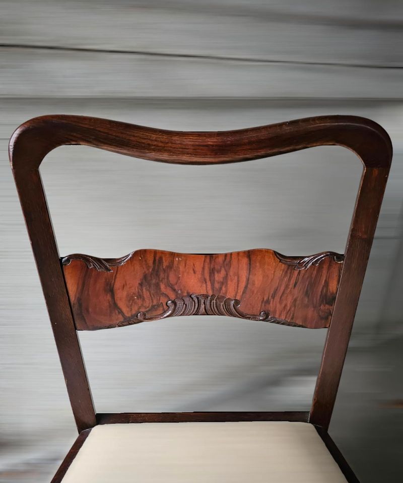 Vintage-Stuhl Sessel Mahagoni Kirschholz, Design Antik in Leverkusen