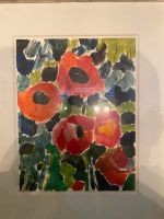 Siegward Sprotte 1987 Unikat Bild Mohn und Lupinen Exemplar Saarland - St. Wendel Vorschau