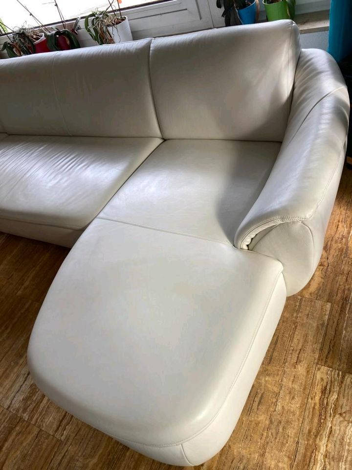 Rolf Benz Designer Leder Sofa mit Sessel in Mühlacker