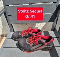 Seite Secura Sicherheitsschuhe mit Stahlkappe Gr.41 schwarz rot Baden-Württemberg - Mosbach Vorschau