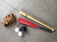 Baseball Schläger 2x, 3 Bälle, Fanghandschuh, Kipsta, Hudora Nordrhein-Westfalen - Hückeswagen Vorschau