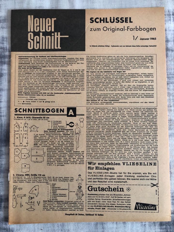 Neuer Schnitt 1/1965 Schnittmuster Dirndl Fasching Kostüm Cape in Berlin -  Köpenick | Basteln, Handarbeiten und Kunsthandwerk | eBay Kleinanzeigen ist  jetzt Kleinanzeigen