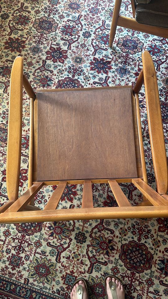 Vintage Sessel- Buchenholz- 60-er Jahre- Mid Century in Neuss