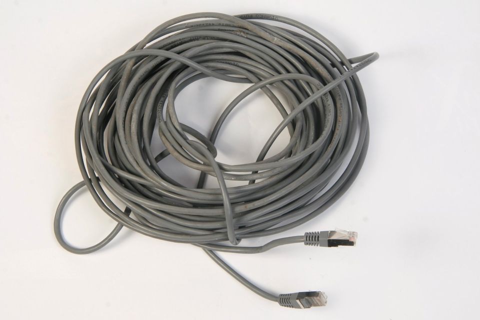 Telefonkabel 7,5m 2x RJ11  Westernstecker Tel Fax Modemkabel 4adr in Berching