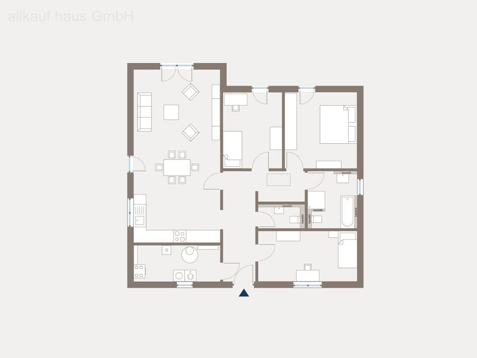 Moderne Bungalow-Projektierung in Waldbüttelbrunn - Ihr Traumhaus nach Ihren Wünschen in Waldbüttelbrunn