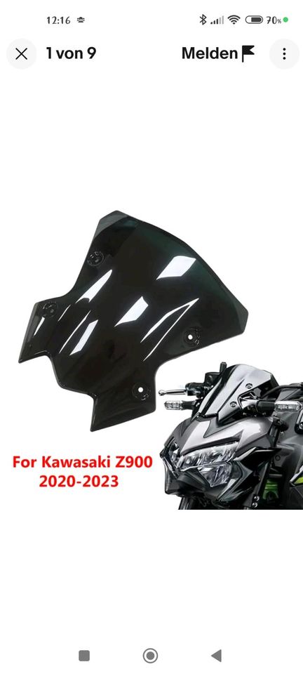 Original kurzes Windschild Kawasaki Z900 in Berlin