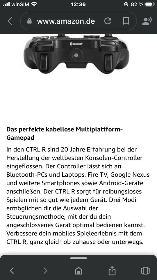 MADCATZ Mobiles Gamepad für Apple in Hoppstädten-Weiersbach