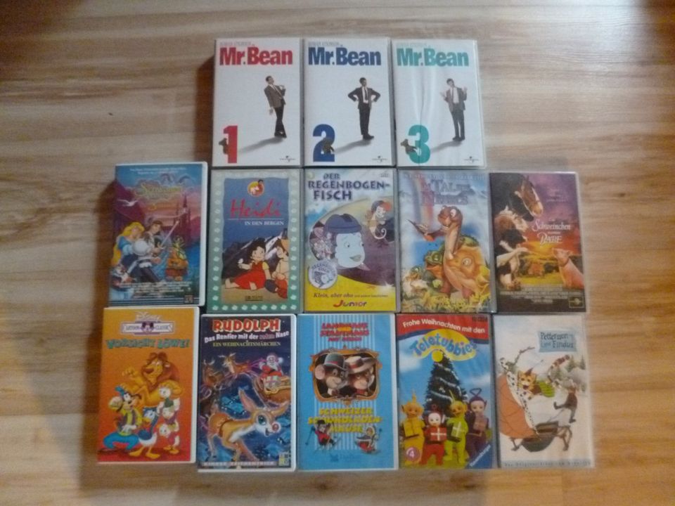 23 VHS Kassette - KINDER-Filme - KONVOLUT - u.a. Mr. Bean in Stockheim Oberfr