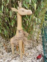 Giraffe Tier Skulptur Figur Deko Bambuswurzel Gartendeko Niedersachsen - Südbrookmerland Vorschau