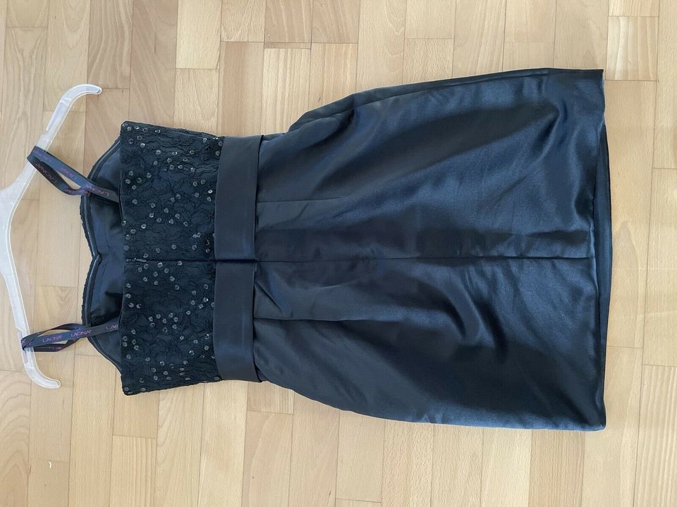 Laona Etui Abschluss Ball Kleid, schwarz, trägerlos, Gr. 36 in Salzweg