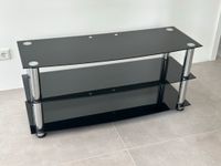 Media TV-Rack, schwarzes Glas und Aluminium, (BxHxT) 110x50x40 Niedersachsen - Bad Zwischenahn Vorschau