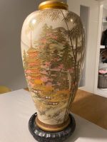 Asiatische Vase handbemalt Niedersachsen - Weyhe Vorschau