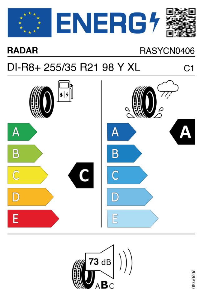 4x Neu 255/35R21 98Y XL Sommerreifen Radar Tires DI-R8+ in Helmstedt