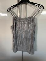 Shirt Top Metallic Silber Gr S H&M Hessen - Kassel Vorschau