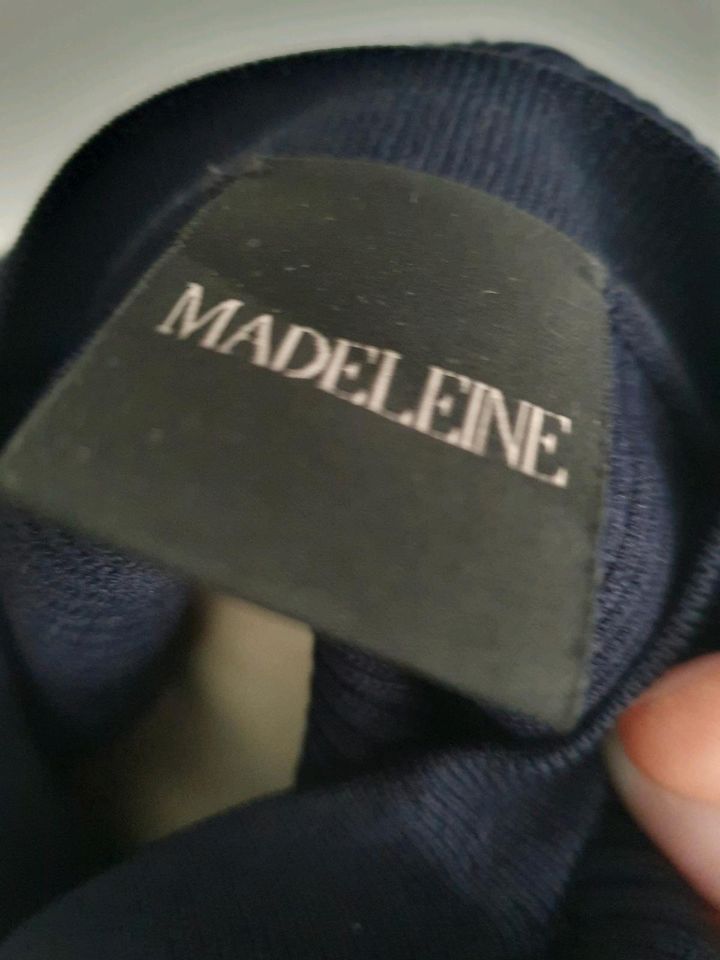 Madeleine Shirt Stretchshirt ca. Gr. 40 navy dunkelblau in Günzburg