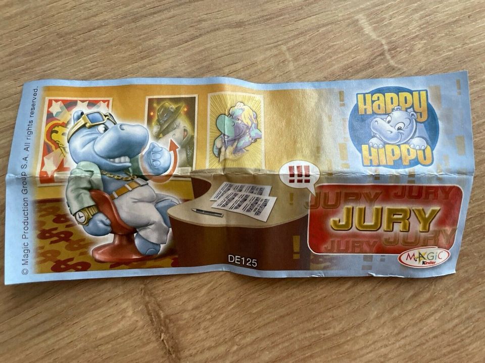✨ Happy Hippo ✨ Jury ✨ Ü-Ei Figur mit BPZ in Jüchen