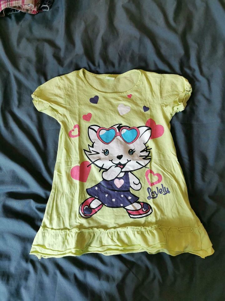 Tshirt Shirt Top Gr 116 Tunika t-shirt Charmy Kitty longshirt in Fürth