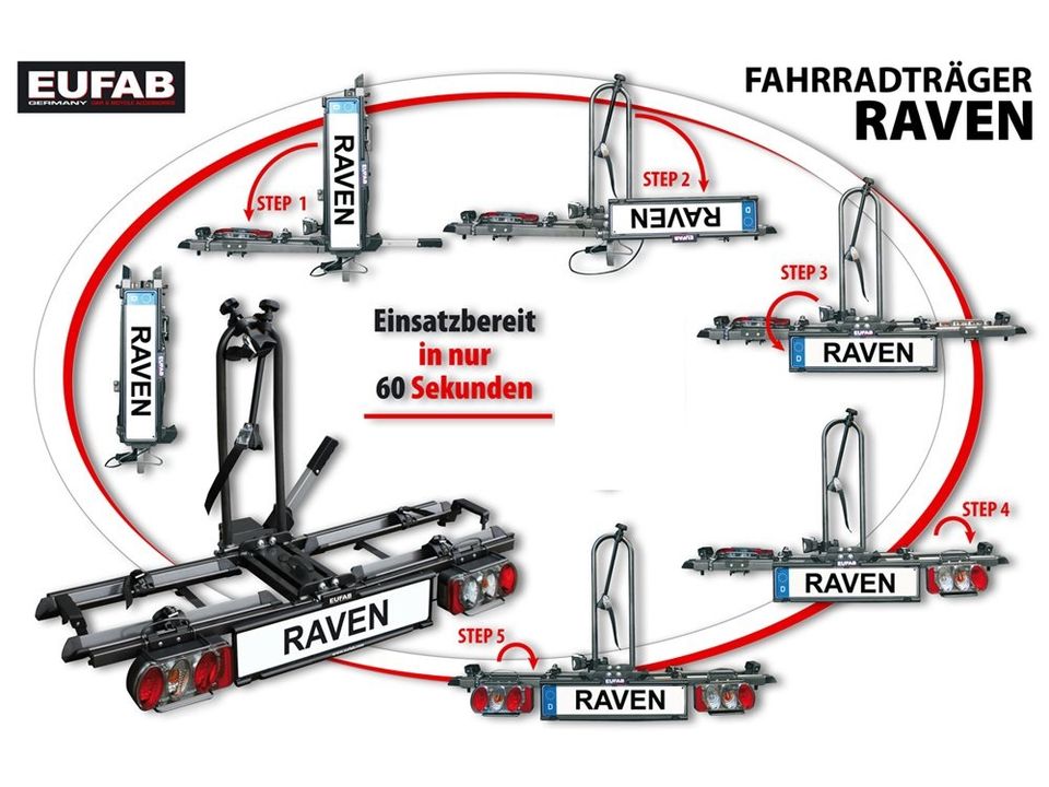 EUFAB 12010LAS Poker-F Fahrradträger Kupplungsträger in Recklinghausen