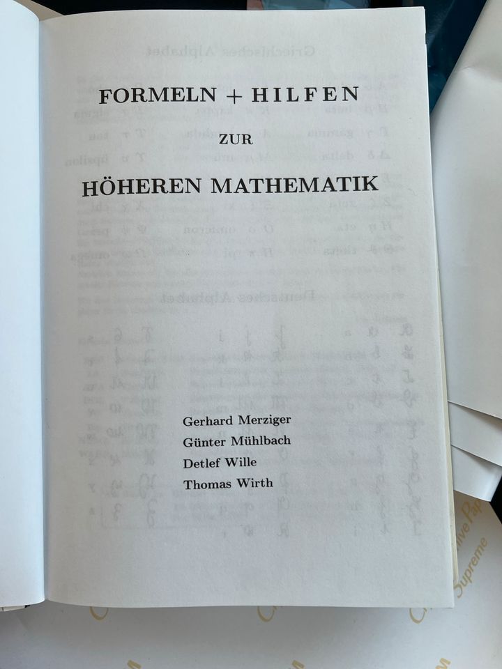 Formeln + Hilfen zur höheren Mathematik in Leipzig