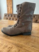 Steve Madden Boots Schnürboots Stiefel 36 Stone beige grau taupe Hessen - Heidenrod Vorschau