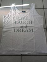 Top weiß Gr. 44 46 Damen Gina Benotti Live, Laugh and Dream Hessen - Fulda Vorschau
