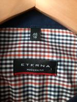 Eterna Modern Fit Herren Hemd Größe 46 (18) blau / rot Bayern - Schiltberg Vorschau