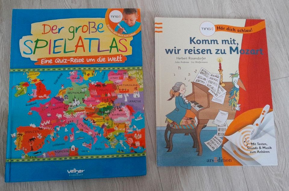 2 TING Bücher Spielatlas und ... reisen zu Mozard in Weyhe