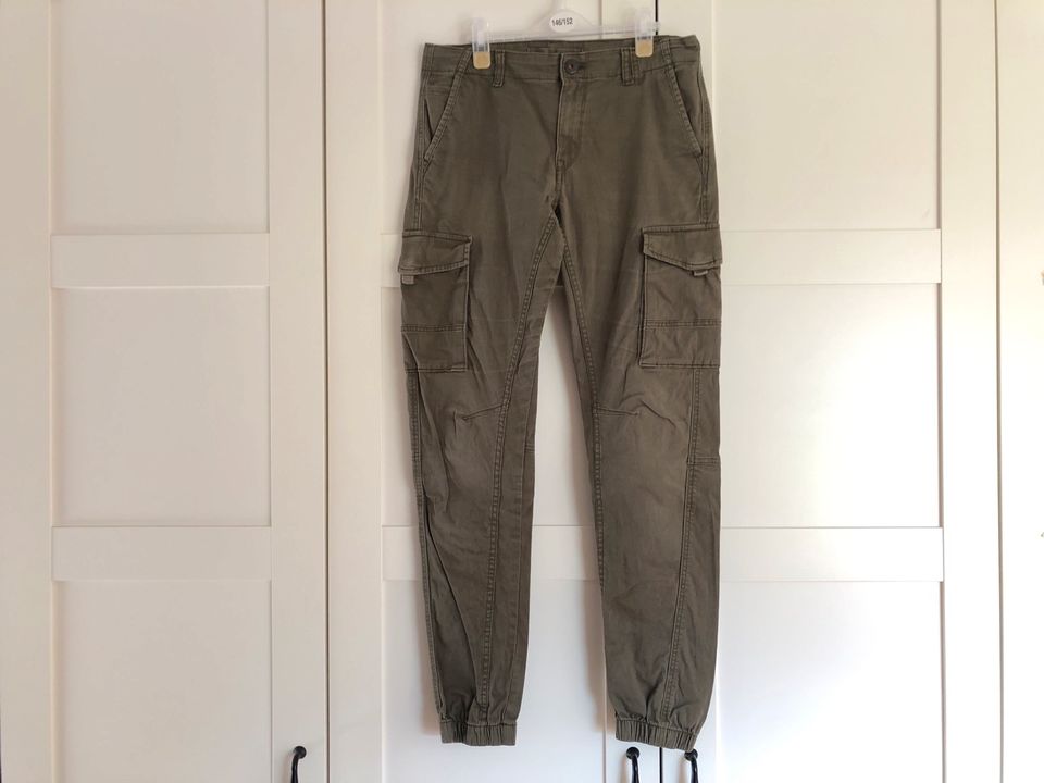 Jack & Jones Cargohose Khaki W31 L34 in Filsum