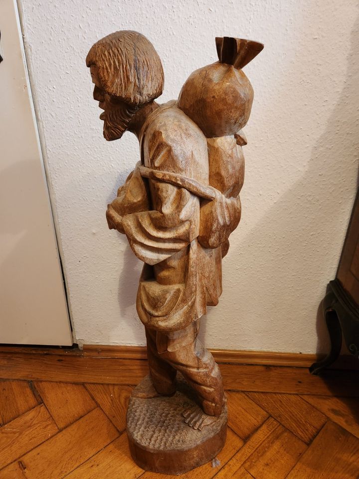 Heiliger Anton Handgeschnitzt Holzfigur ca. 100 cm hoch in München