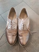 Halbschuhe Gr.41 pesaro Damen Schnürschuhe Gold Glitzer Baden-Württemberg - Mannheim Vorschau