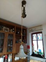 Vintage Lampe Porzellan höhenverstellbar Messinggewicht Rheinland-Pfalz - Weisenheim am Berg Vorschau