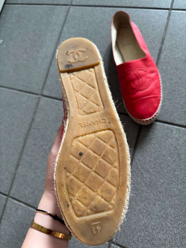 Rote Espadrilles Espadrilles Chanel in Köln