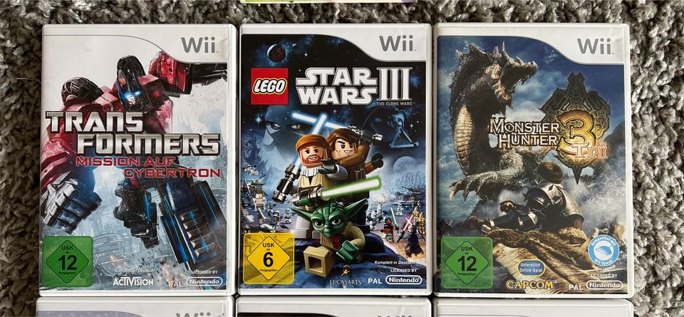 Wii Spiele, 13 St., verschiedene Genres in Colmberg