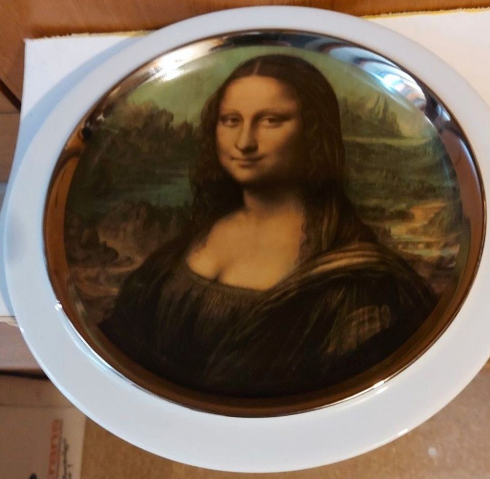 Mona Lisa Porzellanteller. 0 € Versand!!!!!!! Sammler-Zierteller. in Asbach