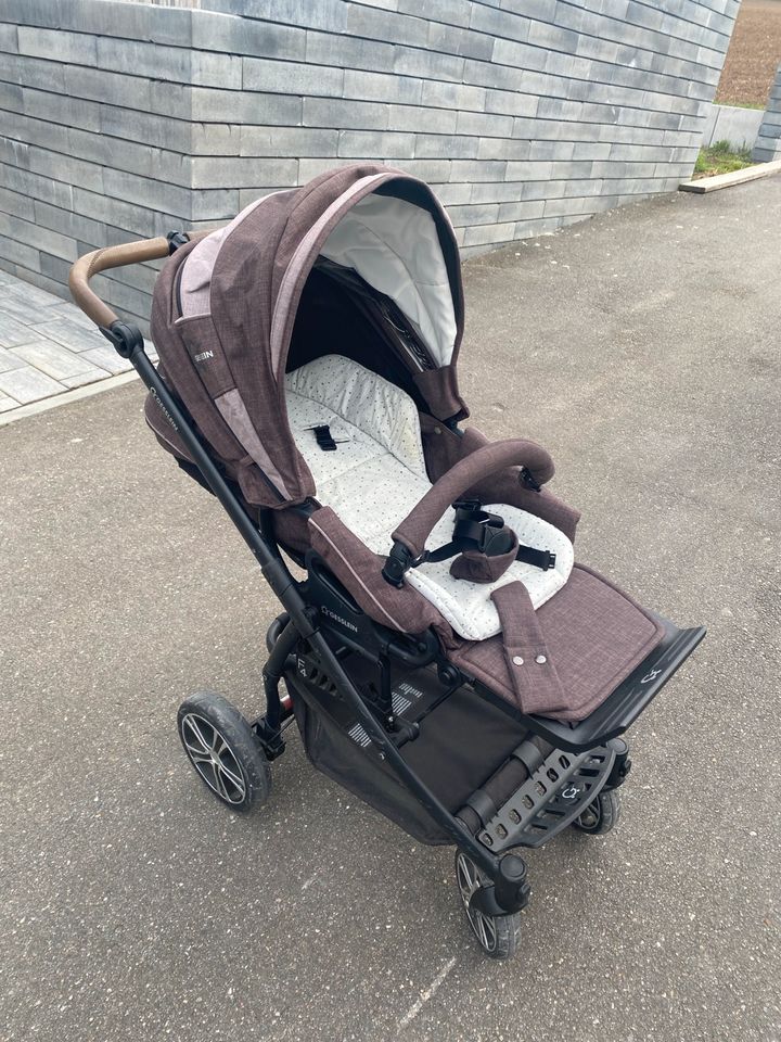 Geißlein F4 Kinderwagen mit Babywanne und Sportwageneinhängeteil in Lauda-Königshofen