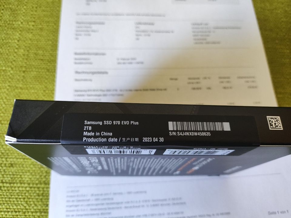 Samsung 970 EVO Plus NVMe M.2 SSD, 2 TB, PCIe 3.0 (Garantie) in Berlin