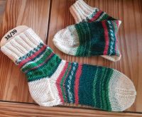 ⭐Handgestrickt⭐  ~warme Strick Schurwoll Socken Gr.38/39~Neu Niedersachsen - Hatten Vorschau