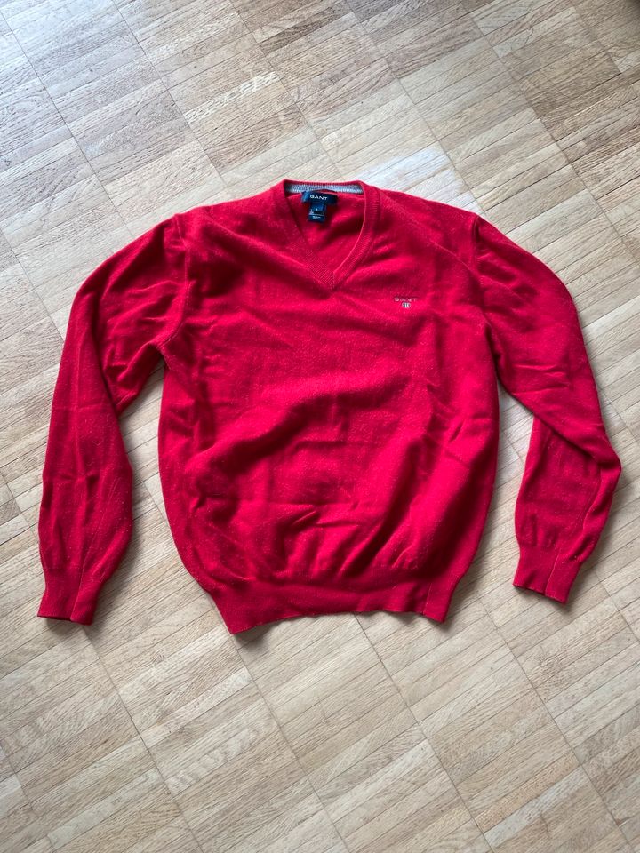 Gant Cashmere Wolle Pullover Pulli rot Gr L 50-52 - Top Zustand in Stolberg (Rhld)