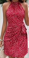 Neckholder Kleid rot weiß Gr. XL 40/42 neu Nordrhein-Westfalen - Erkrath Vorschau