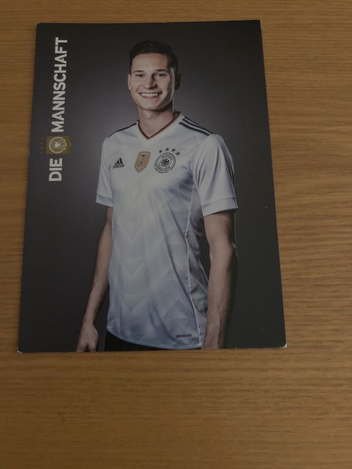 Julian Draxler Blanko Autogrammkarte confedcup 2017 Deutschland in Paderborn