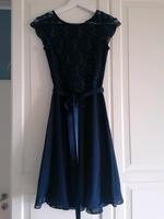 Swing Cocktail Kleid Bolero Konfirmationskleid Gr 32 dunkelblau Hessen - Greifenstein Vorschau