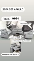 Sofa Couch Set 3er + 2er + Sessel mit manueller Relaxfunktion Innenstadt - Köln Altstadt Vorschau