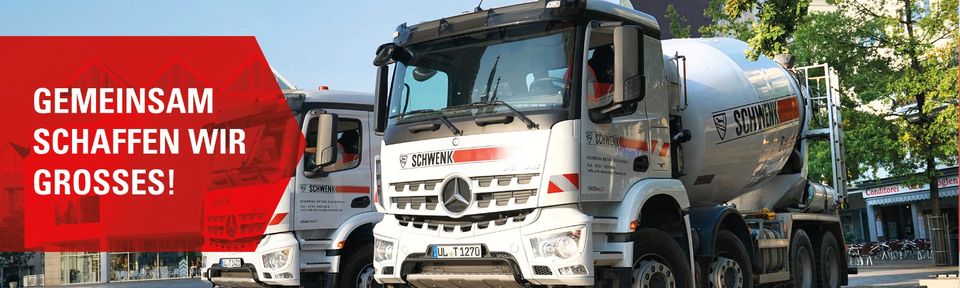 LKW Fahrer / Kraftfahrer Betonfahrmischer (m|w|d) in Alb-Donau in Ulm