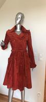Rostroter Wildleder Mantel Trenchcoat Retro Style Hessen - Limeshain Vorschau